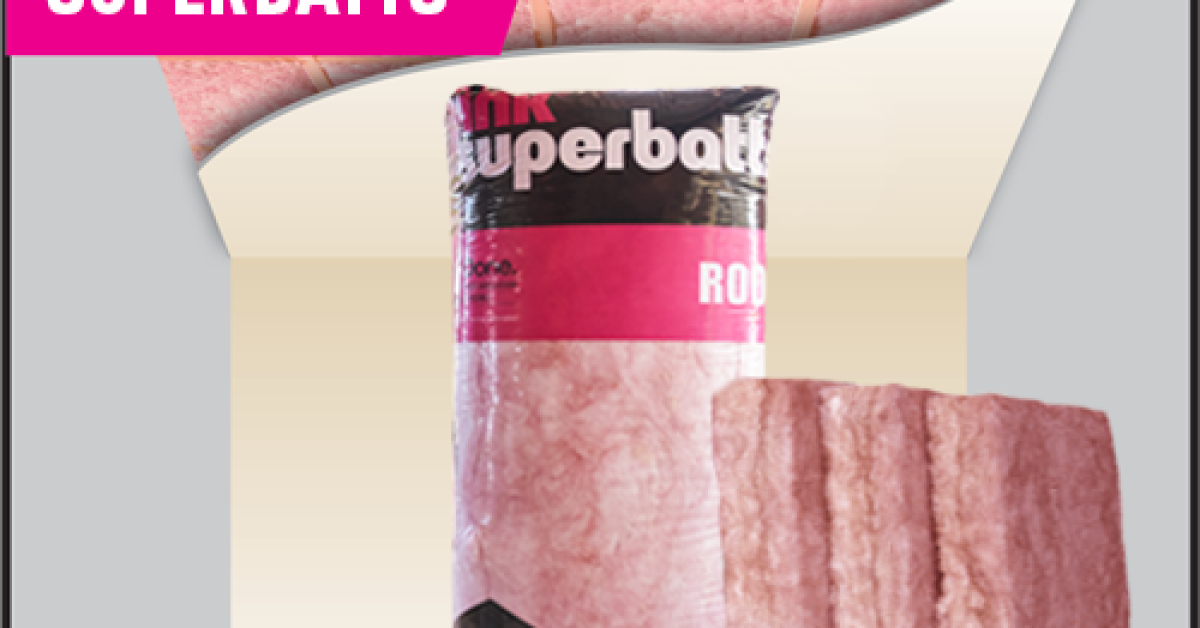 Pink® Superbatts® ceiling insulation Pink® Batts®